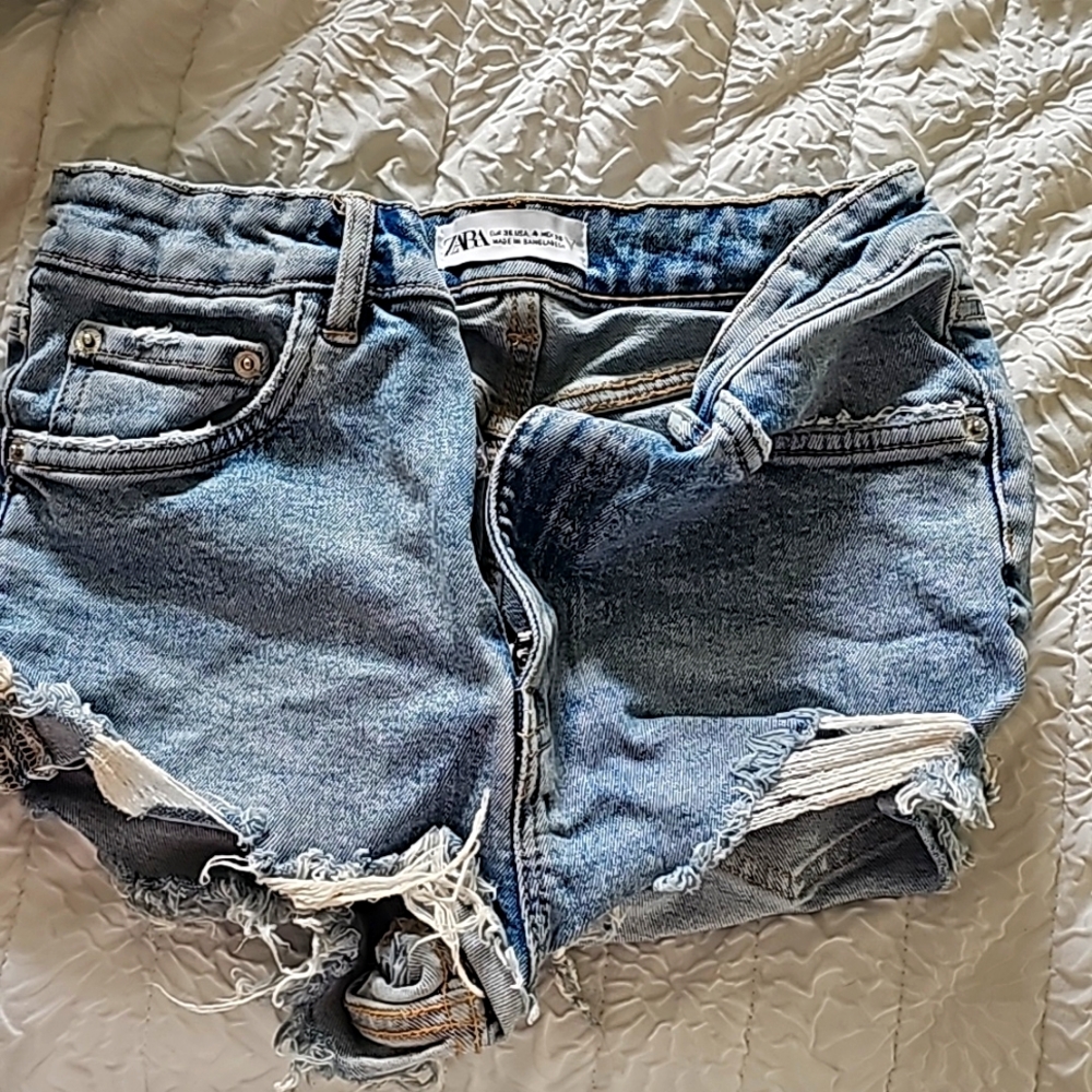 Zara denim shorts